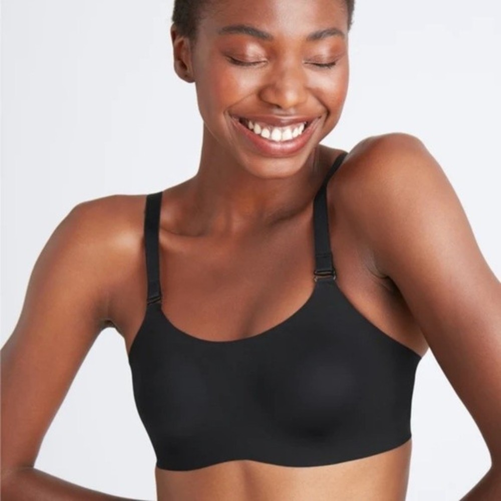 Knix Wireless Evolution Bra Black and Tan‎ Size 8